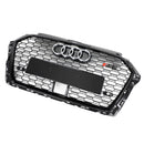 2017-2019 Audi A3 S3 With ACC Gloss Black RS3 Style Honeycomb Front Grille