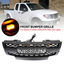 Nissan Frontier | 2009-2019 | Matte Black Grille | Nissan Letter + Amber LED Lights