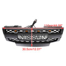 Nissan Frontier | 2009-2019 | Matte Black Grille | Nissan Letter + Amber LED Lights
