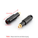 Earphone DIY Pin Gold Plated Audio Plug For MMCX 1840 1440 1540 Silver Black