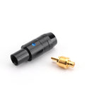 Earphone DIY Pin Gold Plated Audio Plug For MMCX 1840 1440 1540 Silver Black