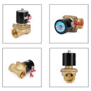 AC 220V G1-1/2" Brass Electric Solenoid Valve for Water Air Gas Normally Closed