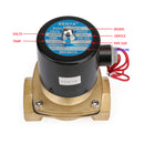 AC 220V G1-1/2" Brass Electric Solenoid Valve for Water Air Gas Normally Closed