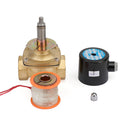 AC 220V G1-1/2" Brass Electric Solenoid Valve for Water Air Gas Normally Closed