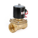 AC 220V G1-1/2" Brass Electric Solenoid Valve for Water Air Gas Normally Closed