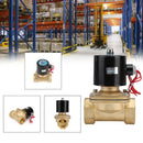 AC 220V G1-1/2" Brass Electric Solenoid Valve for Water Air Gas Normally Closed