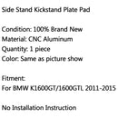 Side Pad Kickstand Stand Extension Plate For BMW K1600 GT GTL 2011-2015 Generic