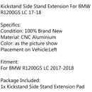 CNC Kickstand Side Stand Plate Extension Pad For BMW R1200 GS LC 2017-2018 Generic