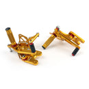 Racing Adjustable Rearsets Foot Pegs Black For Suzuki GSXR1000 GSX-R1000 2007-2008