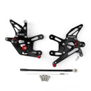 Kawasaki ZX-10R NINJA /ABS ZXT00J 2011-2015 CNC Aluminum Rearsets Footpegs Black