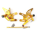 Kawasaki ZX-10R NINJA /ABS ZXT00J 2011-2015 CNC Aluminum Rearsets Footpegs Black