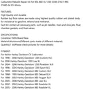 Carburetor Repair Rebuild Kit For XL 883 XL 1200 CV40 27421-99C 27490-04 CV 40mm Generic