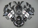 Fairings 2007-2008 Kawasaki ZX6R ZX636 Black White West Ninja Racing Generic