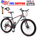 27.5 Inch 21 Speed Black&Red Mountain Bikes Bicycle MTB+Lock+Air Pump For Sale