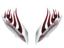 Fairings 2008-2016 Yamaha YZF-R6 White & Red Flame R6  Generic