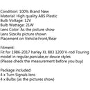 4pcs Turn Signal Light Lens Cover + Bulbs For Harley XL 883 48 Sportster Generic