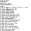 Mid-Frame Air Deflectors Trims For Harley Electra Street Glide FLHX (2009-2017), Chrome Generic