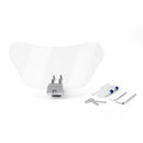 Clip On Windshield Screen Extension Spoiler Wind Deflector For Universal Motorcycle, Clear