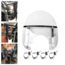 ABS Front Fork Windshield WindScreen For Honda Kawasaki Harley Suzuki Yamaha Generic
