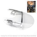 ABS Front Fork Windshield WindScreen For Honda Kawasaki Harley Suzuki Yamaha Generic
