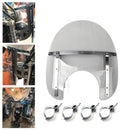 ABS Front Fork Windshield WindScreen For Honda Kawasaki Harley Suzuki Yamaha Generic