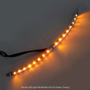 Chrome Turn Signal LED Light Windshield Trim For Harley Touring FLHX FLHT 14-18 Generic