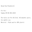 Windshield WindScreen + Bolts Bracket For Yamaha MT-09 FZ-09 (2013-2016) 2 Color Generic