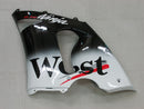 Fairings 2005-2006 Kawasaki ZX6R 636 Black White West ZX6R  Racing Generic