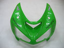 Fairings 2005-2006 Kawasaki ZX6R 636 Green Black No.14 ZX6R  Racing Generic