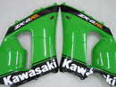Fairings 2005-2006 Kawasaki ZX6R 636 Green Black No.14 ZX6R  Racing Generic