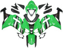Fairings 2007-2008 Kawasaki ZX6R ZX636 Green Black Silver  Ninja ZX6R Racing Generic