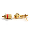 10 Pcs Gold Plated Binding Post Amplifier Speaker Audio Connector Terminal