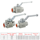 3 Way Hydraulic Ball Valve 1/4"/3/8"/1/2" NPT Female High Pressure Ball Valve