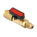3pcs Straight Ball Valves 1/4" SAE Refrigerant HVAC A/C Tech Hand Tool For R410A