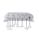 2.1 Channels 400W Hi-Fi Auto Stereo 12V Car Audio Amplifier MP3 Radio Booster 5PCS