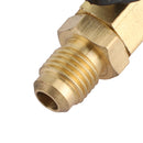 3pcs Straight Ball Valves 1/4" SAE Refrigerant HVAC A/C Tech Hand Tool For R410A