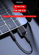 Wireless 3.5mm AUX To USB Bluetooth 5.0 Audio Stereo Car Music Receiver Adapter