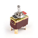 4Pcs 2 Terminal 4Pin ON-OFF 15A 250V Toggle Switch Boot DPST Industrial Grade