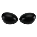 2 x Black Mirror Covers for MINI Cooper R55 R56 R57 R58 R59 R60 R61 Power Fold Mirror High Quality Generic