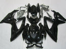 Fairing Injection Plastic Kit Glossy Black Fit For Suzuki GSXR600/750 2008-2010 Generic
