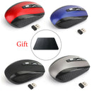 2.4GHz Wireless Cordless Optical DPI Mouse Mice With Pad for PC Laptop