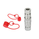 1/2" NPT Pair Hydraulic Flat Face Quick Coupler Skid Steer For Bobcat ISO 16028