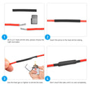 270PCS 3:1 Waterproof Dual Wall Adhesive Heat Shrink Insulation Shrinkable Tube Waterproof Wire Cable Sleeve Kit