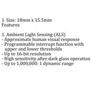 5Pcs CJMCU-9900 APDS9900 Digital Ambient Light Proximity Sensor Module