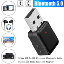 Wireless 3.5mm AUX To USB Bluetooth 5.0 Audio Stereo Car Music Receiver Adapter