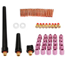58Pcs Tig Welding Torch Stubby Gas Lens Consumables Cup Kit For Wp-9/20/25