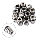 12Pcs ER25 Spring Collet 1/8"-5/8" For CNC Milling Lathe Tool Workholding