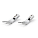 10 Pcs Copper Speaker Cable Spade Connector Terminal Plug