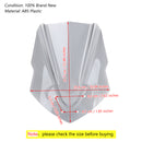 ABS Plastic Motorcycle Windshield WindScreen for Yamaha MT125 2015-2019 Generic