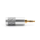 1PC Mini 2.5mm 3 Pole Stereo Plug Audio Connector Fit DIY Headphone Silver